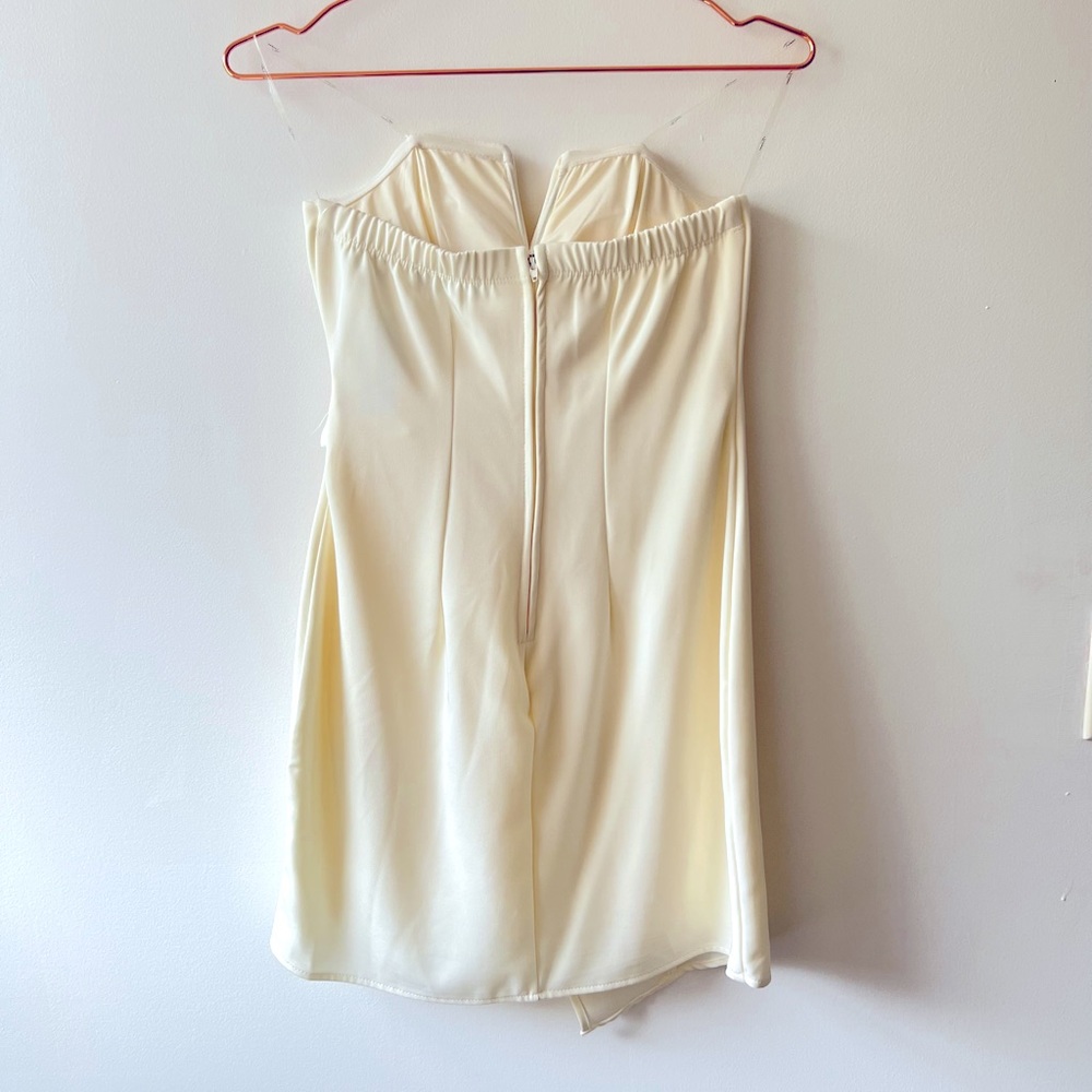 Off White Sweetheart Faux Wrap Dress by Trixxi NEW - Picture 7 of 7